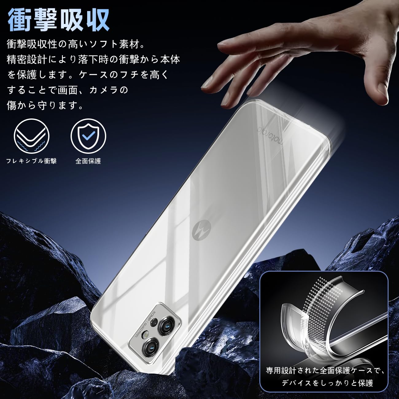 Amazon.co.jp: 対応 Moto G32 ケース クリア ケース Moto G32 カバー